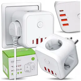 Product image of 7-in-1 Electrical Socket Adapter, 250V 4000W
