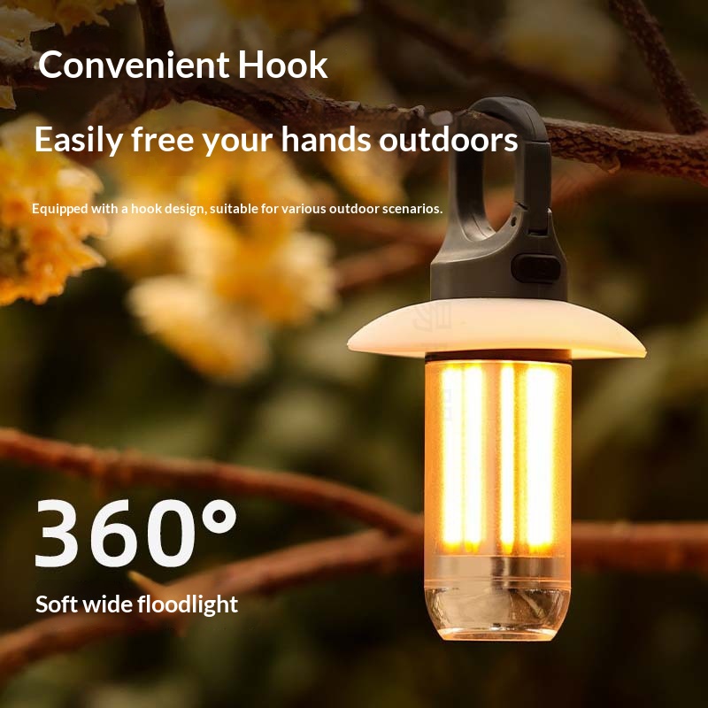 Main product image of Dual-Source Camping Light with Multi-Function Hanging Hook