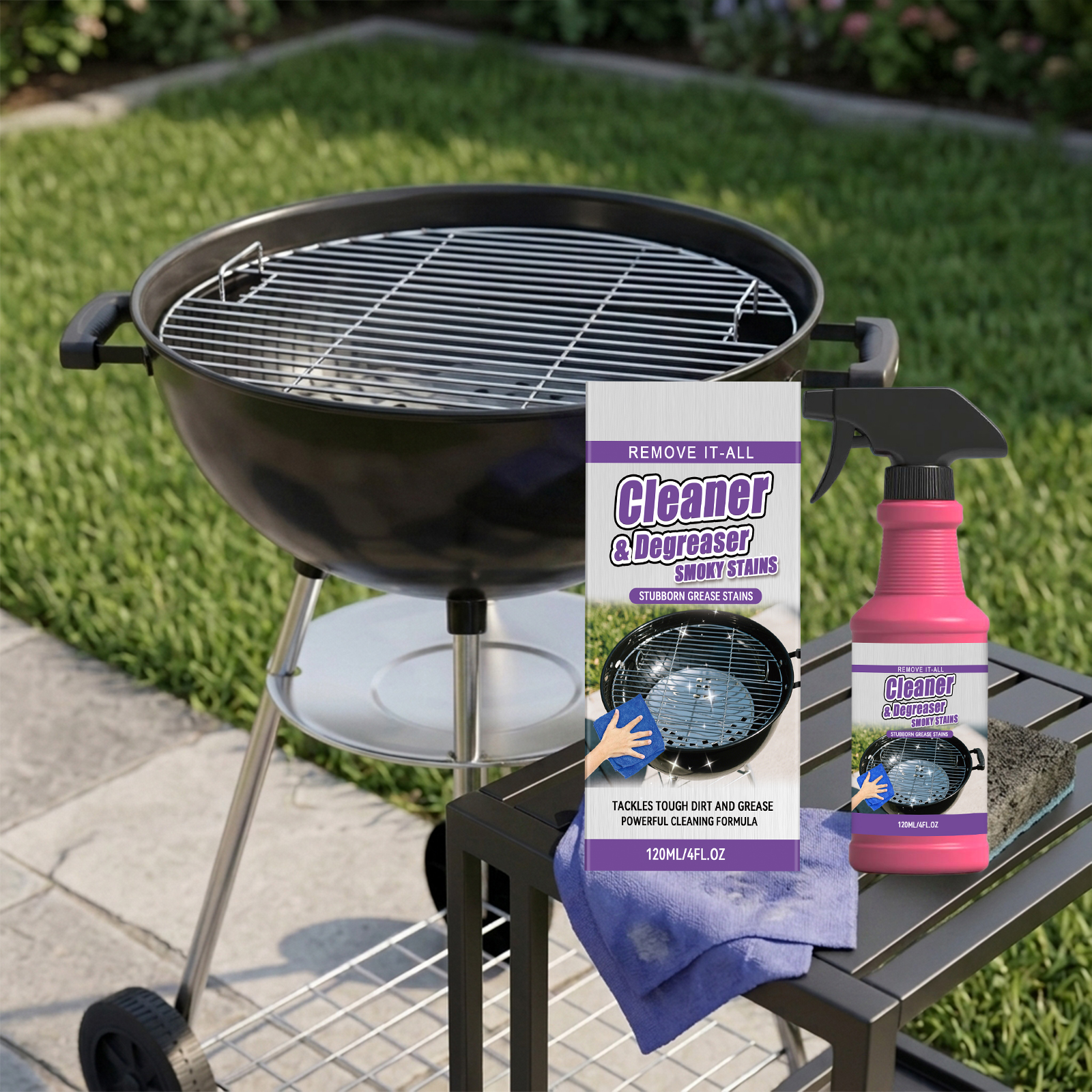 Main product image of Commercial Barbecue Grill Cleaner, 120ml Bottle