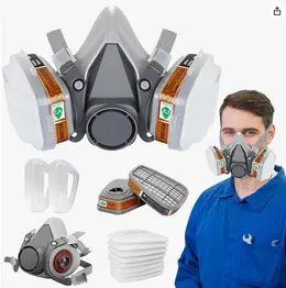 Product image of Half Face Respirator for Industrial Woodworking Painting Sanding