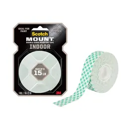 Product image of Indoor Double-Sided Mounting Tape, White, 1 Roll