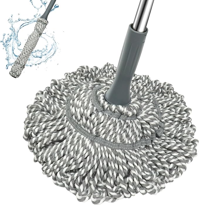 Main product image of Self-Wringing Twist Mop with Adjustable Handle, Gray