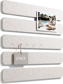 Product image of Oatmeal Cork Board Strips, 5 Units, 13x2 Inch, Self-Adhesive