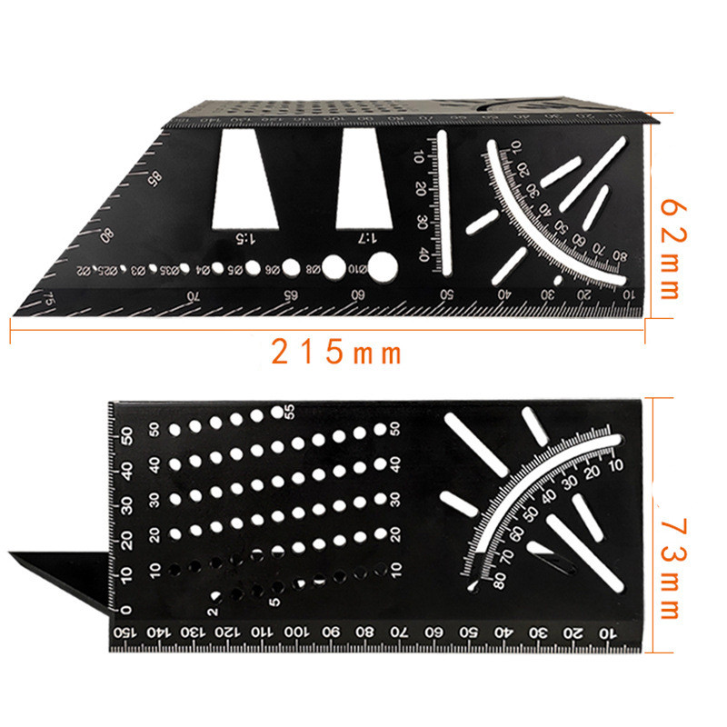 Main product image of Aluminum Alloy Three-Dimensional Woodworking Ruler