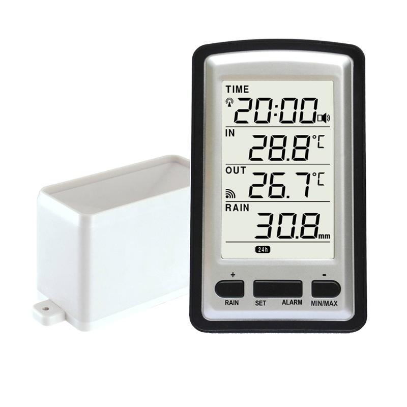 Main product image of Electronic Rain Gauge, Temperature & Humidity Monitor