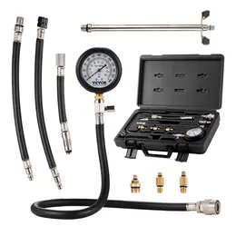 Product image of 9 Pc Automotive Engine Cylinder Compression Test Kit, 0-300 PSI