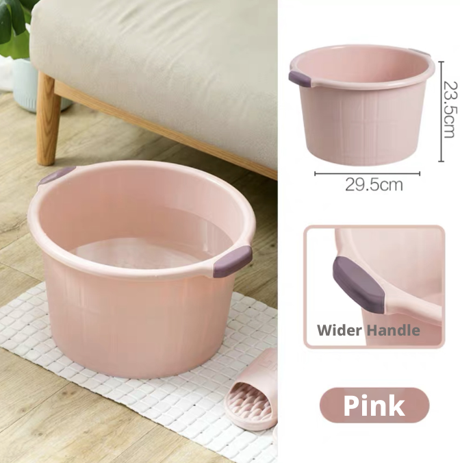 Main product image of Polypropylene Foot Soaking Bucket, 41cm Diameter, Pink