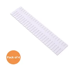 Product image of White Drawer Dividers, 37 x 7 cm, 4-Piece Pack