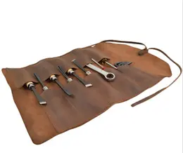Product image of Leather Tool Roll for Organizing and Protecting Hand Tools