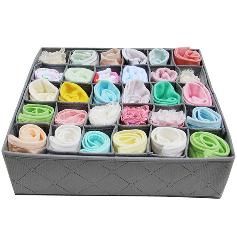 Main product image of 30-Compartment Uncovered Bamboo Charcoal Storage Box
