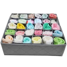 Product image of 30-Compartment Uncovered Bamboo Charcoal Storage Box