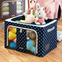 Product image of Collapsible Fabric Storage Box with Double Clear Window