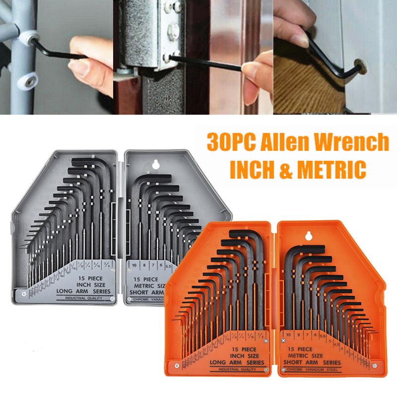 Main product image of Allen Wrench Set, Standard and Metric Hex Keys