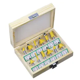 Product image of Woodworking Cutter Set, 12-Piece, 12-Pack, Yellow