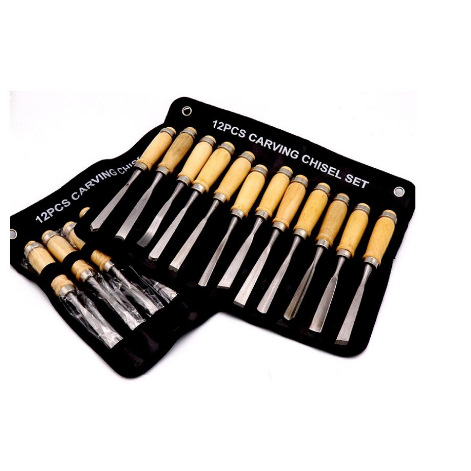 Main product image of 12-Piece Wood Carving Chisel Set for Root Carving