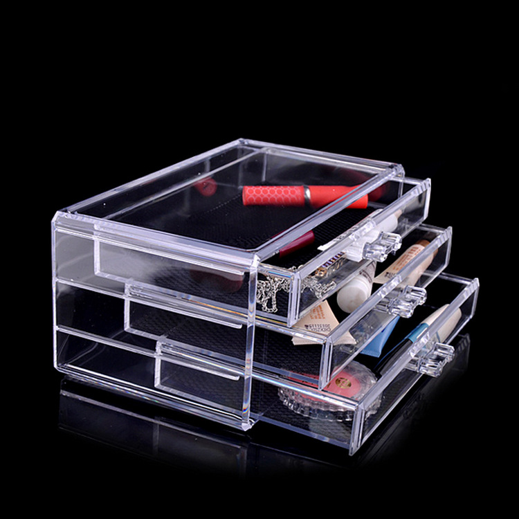 Main product image of Acrylic 3-Layer Drawer Storage Box for Small Parts