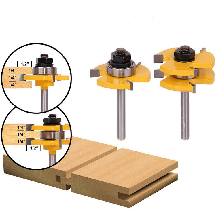 Main product image of Tongue and Groove Router Bit Set, 2-Piece, RCT15216