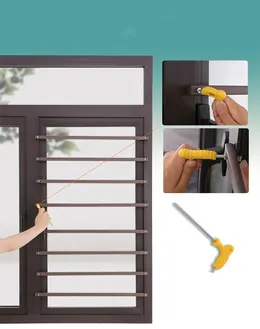Product image of No-Drill Adhesive Mount Protective Safety Fence