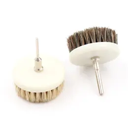 Product image of 60mm Drill Brush for Leather, Wood, and Car Interior Cleaning