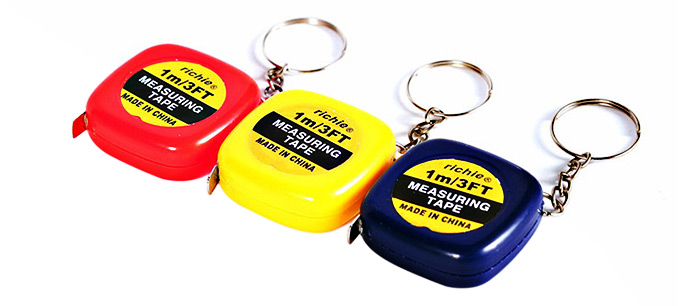 Main product image of 1M Mini Measuring Tape with Key Buckle, Centimeter and Inch Scale