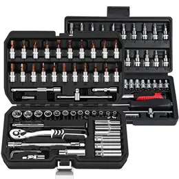Product image of Quick Release Ratchet Socket Wrench Set for Automotive Repair