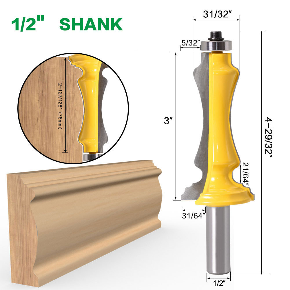 Main product image of Woodworking Milling Cutter for Handrail and Line Profiles