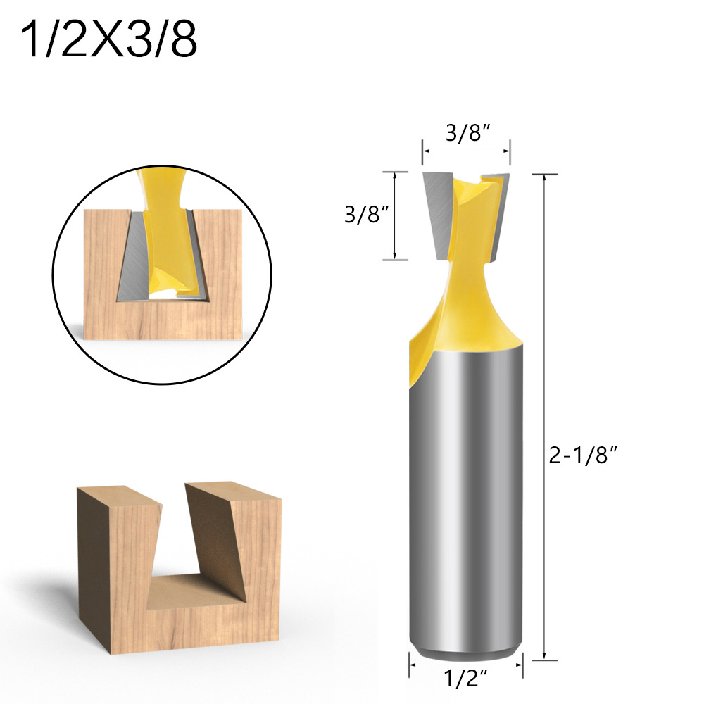Main product image of Five-piece Dovetail Woodworking Cutter Set