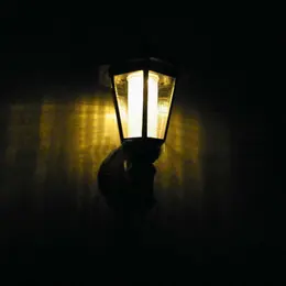 Product image of Outdoor Solar Hexagonal Wall Light, Garden and Pathway Lighting Fixture