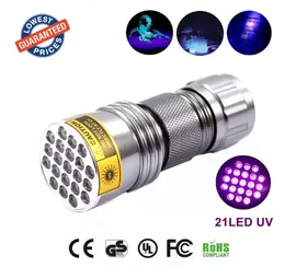 Product image of 21-LED UV Flashlight, Violet Light for Counterfeit Detection