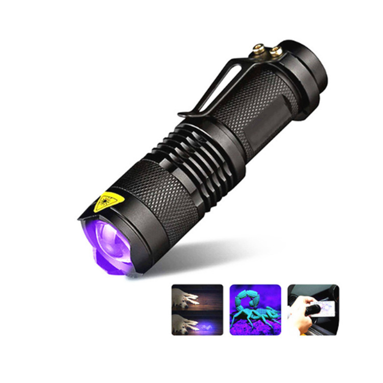 Main product image of UV Flashlight, 365nm/395nm Dual Wavelength Detection Light