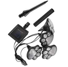 Product image of Outdoor 4 LED Solar Animal Paw Path Light