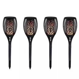 Product image of LED Solar Flickering Flame Torch Light, 96 LED, Round, Waterproof Outdoor