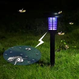 Product image of Solar LED Rechargeable Electronic Insect Zapper Lamp for Outdoor Garden