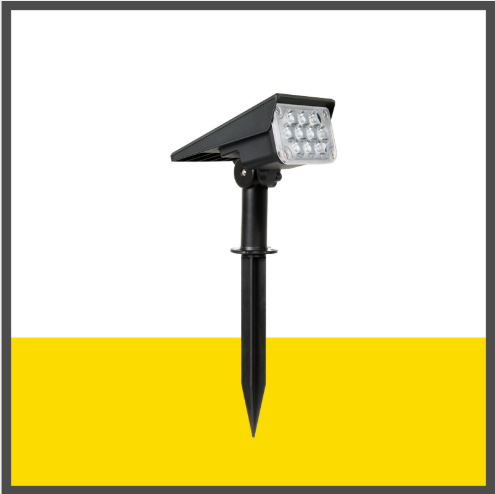 Main product image of Adjustable Solar Powered LED Spotlight for Outdoor Use