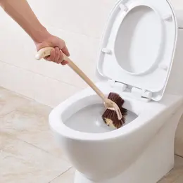Product image of Long Handle Toilet Brush with Imitation Wood Finish
