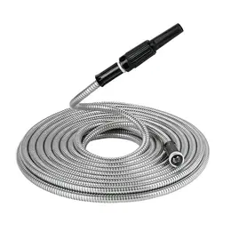 Product image of Stainless steel garden hose, flexible, for general outdoor watering tasks