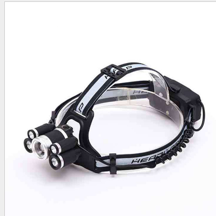 Main product image of 5-LED Headlamp with 3T6 2XPE, USB Rechargeable, and SOS Whistle