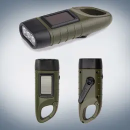 Product image of Solar and Hand-Crank Rechargeable LED Flashlight