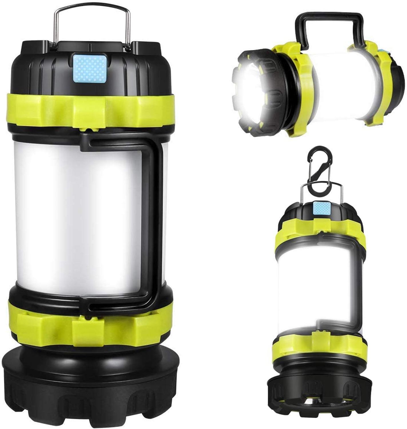 Main product image of Rechargeable LED Camping Lantern Flashlight with Integrated Power Bank