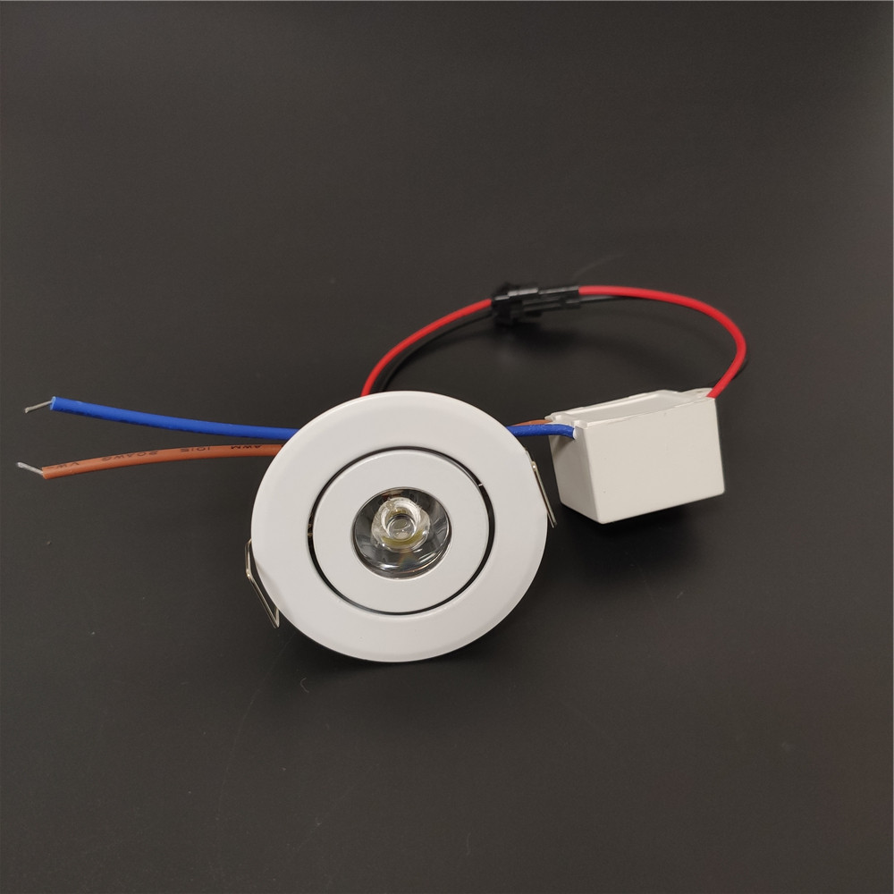 Main product image of Embedded 1W 3cm Mini Bull Eye LED Spot Light for Cabinet Display