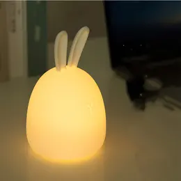 Product image of Color-Changing Silicone Lamp with Touch Activation