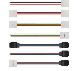 Product image of RGB LED Strip 4-Pin Female Double-Head Welding-Free Buckle Connector Cable 10mm