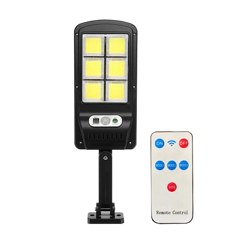 Main product image of Solar Rechargeable COB Motion Sensor Street Wall Light with Remote Control