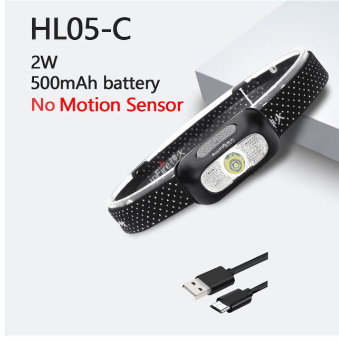 Main product image of Shenhuo Rechargeable LED Headlamp, Bright Output, Long Runtime