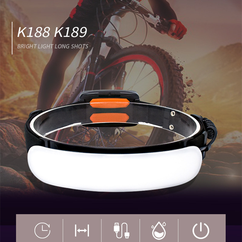 Main product image of Large Flood Beam LED Headlamp, USB Rechargeable