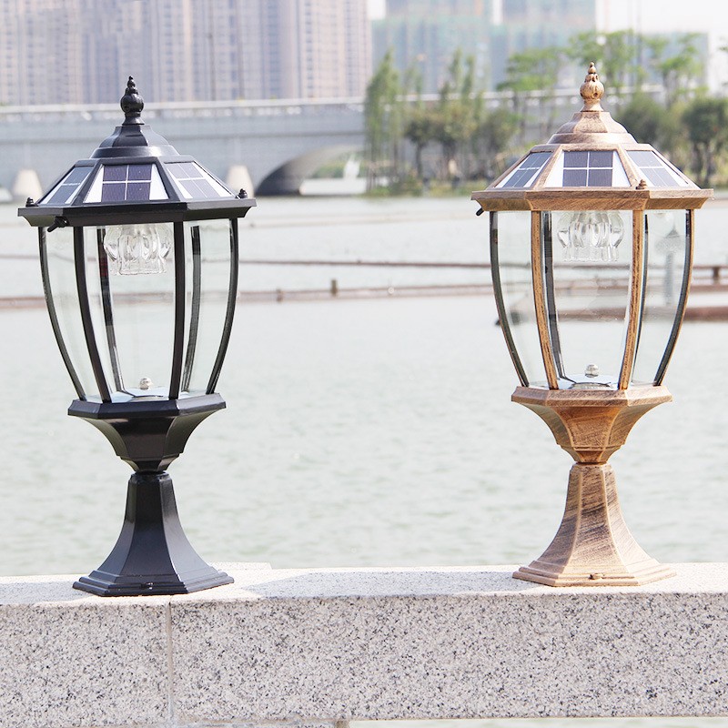 Main product image of Solar-Powered Column Head Lamp for Outdoor Post Lighting