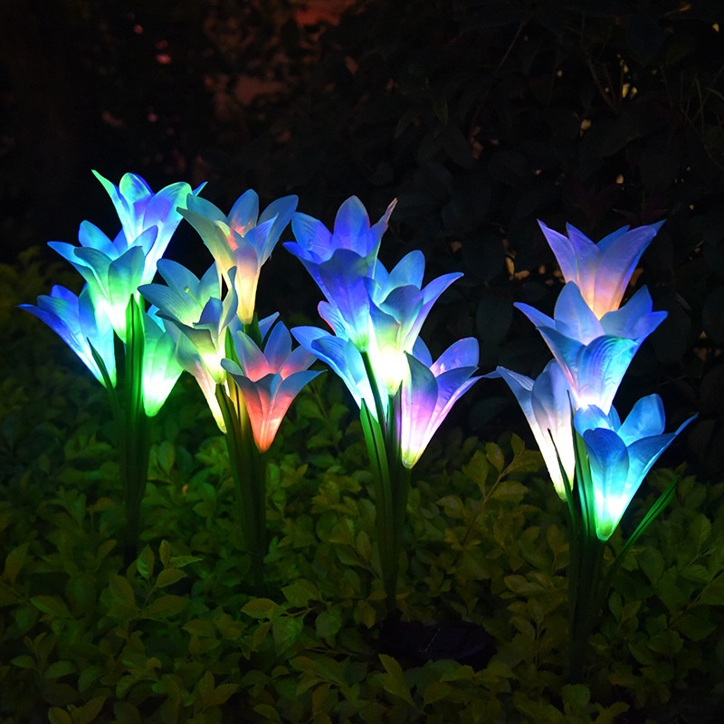 Main product image of Solar Powered LED Color-Changing Ground Lamp