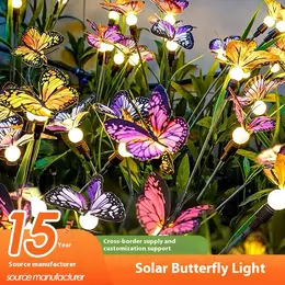 Product image of Solar Powered Garden Lamp, LED, Firefly Butterfly Light Effect