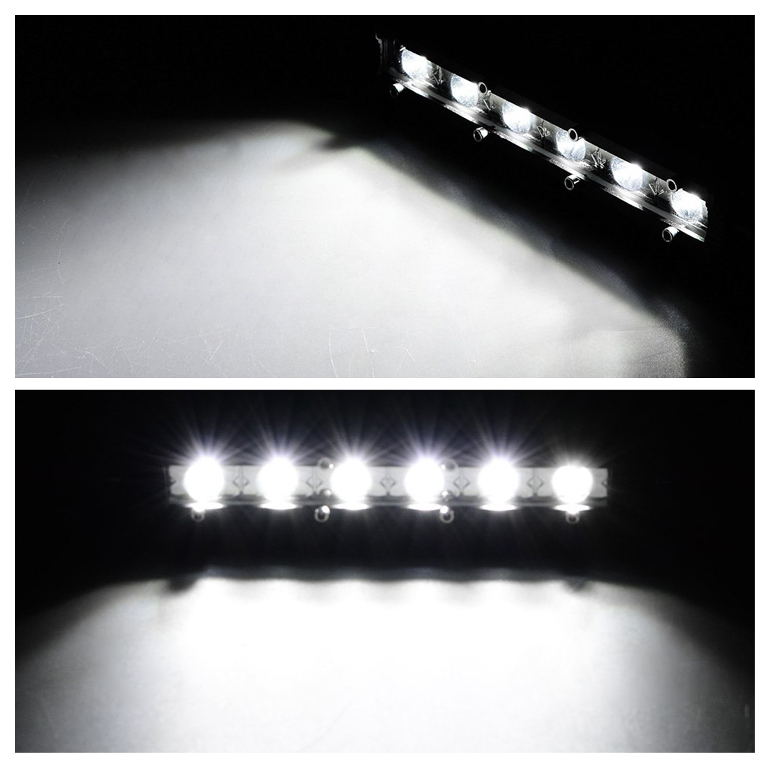 Main product image of 7in Single Row Straight LED Spot Light Bar, 18W
