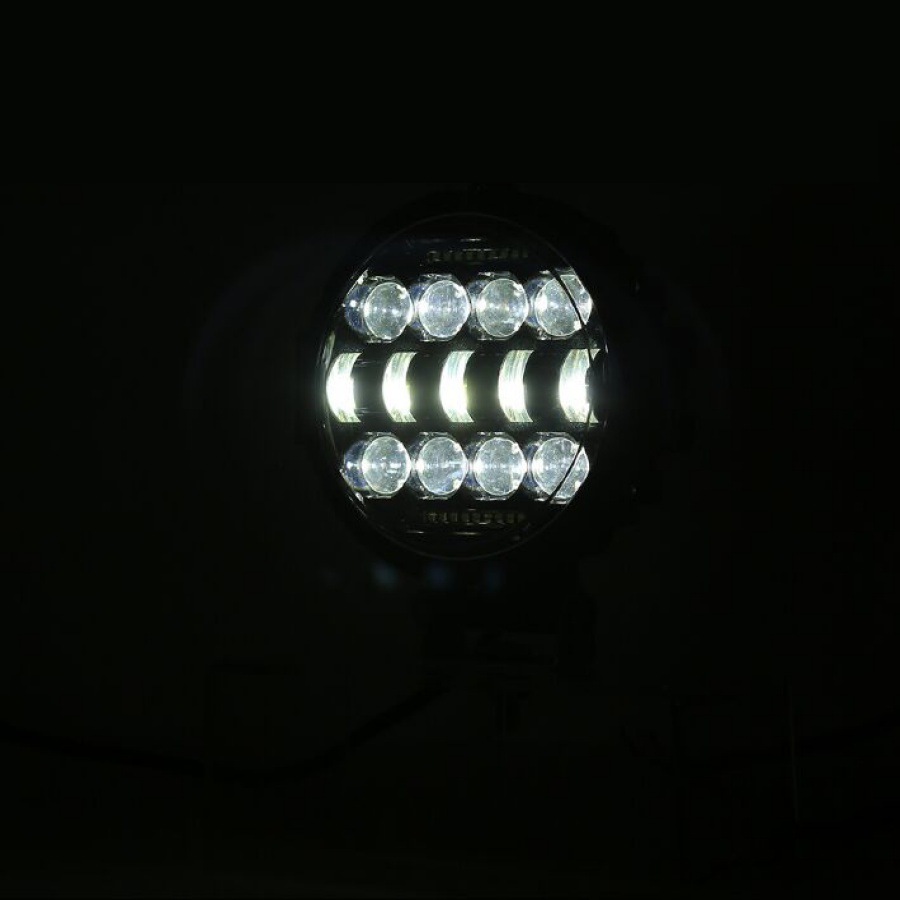 Main product image of 7-inch Circular Car Headlights with LED Guard Bars